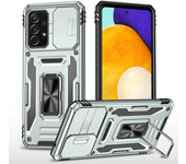 For Samsung Galaxy A55 A35 A32 Case Magnetic Holder Armor Cover Galaxy A12 A13 A22 A23 A71 A52 A72 A82 Slide Camera Lens Cover