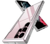 Designed for Samsung Galaxy S23 Ultra S22 Ultra Case S23 Plus S22 Metal Anodized Aluminum Frame+Flexible TPU+PC Shockproof Cover