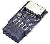 Adaptador USB3.0 frontal de 19 Patillasa 3,2 TYPE-C frontal A-KEY de 9 Patillasat TYPO E de 20 Patillasat