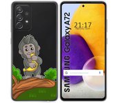 Tumundosmartphone Funda Gel Transparente para Samsung Galaxy A72 diseño Mono Dibujos