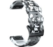 22mm 26mm QuickFit Sports Camouflage Silicone Strap For Garmin Fenix 6X 7X Pro Band For Fenix 6Pro 5Plus Bracelet Watchband