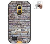 Tumundosmartphone Funda Gel Tpu para Ulefone Armor X7 / X7 Pro diseño Ladrillo 02 Dibujos