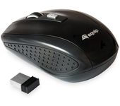 Equip Life Mini Ratón Óptico Inalámbrico 1600 DPI Negro