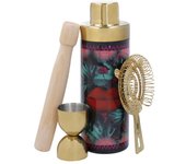 Mikasa x Sarah Arnett Set de 4 Platos de Porcelana, Redondos con Estampado y Borde Festoneado, 27cm - Aptos para Lavavajillas