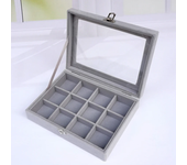 Black Jewelry Box Bracelet box necklace box arched small box display box flannel cover jewelry storage box