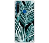 Funda compatible con Xiaomi Redmi Note 8T - Be Unique Funda Gel helechos fondo negro
