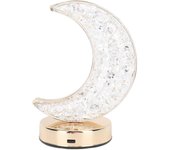 Lámpara Táctil Led con Regulación Continua, 3 Modos de Colores Regulable, Luz de Noche Recargable con Puerto USB, Lámpara de Cabecera de Cristal Moderna Mesilla