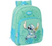 Mochila Infantil Safta Adapt.Carro Stitch Aloha 26X11X34Cm