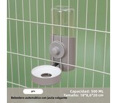 Hanging automatic feeder cat water dispenser automatic food refill pet small dogs rabbits hanging cage food utensils