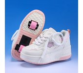 Girls' Surge shoes 2024 new boys' leather-faced roller skates children can go to school detachable roller skates tide