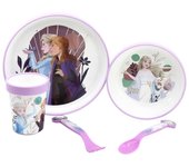 Stor Vajilla Infantil Reutilizable Frozen con Ilustraciones Anna, Elsa y Olaf - Ideal para Niños