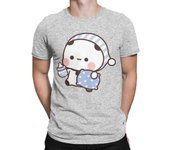 Men Bubu Panda Going To Sleep With Dudu Bear T Shirts 100% Cotton Clothes Crazy Short Sleeve Crewneck Tees Size T-Shirt 71813