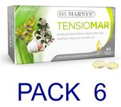 Marnys Pack 6 Tensiomar - Hierbas y Medicina Tradicional - Regula la Tensión Arterial - 60 Cápsulas