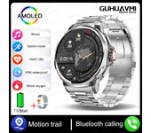 Reloj inteligente con seguimiento GPS para hombre, dispositivo resistente al agua de 2024 pulgadas, HD, Bluetooth, llamadas, 1,85 mAh, 3ATM, deportivo, Fitness, novedad de 710
