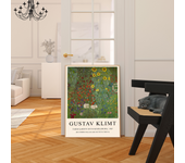 Gustav Klimt Flower Garden Sunflowers Self-adhesive Art Poster Whitepaper Prints Posters Artwork Home Decor