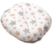 Almohada Nest Sleeper con funda de algodón, almohada de dibujos animados para tumbona, portátil y ligera, ideal para el suelo, para viajes en casa (amarilla)