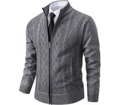 Men's Knit Cardigan Christmas Fleece Sweater Coat Fashion Casual Jacket High Quality Male Wool Cashmere Clothing