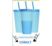 1PC Plastic Cute Cold Cups with Lids and Straws for Iced Coffee 24 oz Color Changing Reusable for Adults Kid Women Party