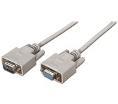 Nanocable Cable Serie Modem DB9 Macho a DB9 Hembra Cruzado 3m