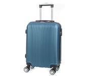 DAM Maleta de cabina Trolley en material ligero de ABS de alta resistencia. Cerradura numérica, 4 ruedas dobles extraíbles y giratorias 360°. 57x38x20Cm