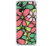 Tumundosmartphone Funda Silicona Transparente Realme 9i Flores 02