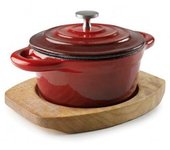 Cacerola redonda con tapa Magma Red de Lacor