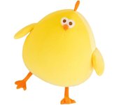 Divertida almohada de peluche de pollo gordo, 45 cm, muñeca de gallina madre de simulación súper suave, juguete de peluche de pollo amarillo para niños y niñas, regalos de festivales