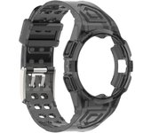 Transparent Case Cover+Strap for Samsung Galaxy Watch 4 Classic 46mm TPU correa sport bracelet Galaxy watch 6 5 4 44mm 40mm band