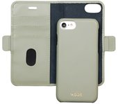 Dbramante1928 Funda de Piel para Apple Iphone 8/7/6S New York I Saffiano 2 en 1 Tarjetero Verde