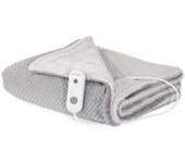 Orbegozo manta eléctrica MAH 1750, calor persistente y uniforme, tejido de microfibras de alta calidad, protección contra sobrecalentamiento, lavable a mano y máquina, 3 niveles de temperatura, apagado automático, 120 W