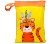 25cmx35cm Wetbag for Diapers Monkey Sloth Owl Prints Waterproof Mommy Bag Washable Reusable Diaper Bag with Two Zipper