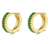 2Pcs Dainty Stainless Steel Flat Back Stud Earrings for Women, Trendy Cartilage Earrings Small Huggie Hoop Earrings Jewelry