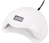 Lámpara UV LED para Uñas 48W - Blanca, Secador de Uñas - Lámpara de Uñas para Gel, Híbrido - Temporizador 10/30/60/99s, Sensor Infrarrojo, Pantalla LCD - Curado, modelado, Manicura