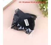 50Pcs Hair Net Black Elastic Bundle Hair Invisible Hairnet Mesh Bun Hair Net 30/50/60CM Hair Accessories