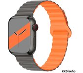 Magnetic silicone watch band for Apple Watch 38/40/41mm42/44/45/49mm, sport loop men's women's watch band for iWatch 987654321Se