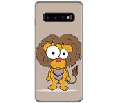 Tumundosmartphone FUNDA de GEL TPU para Samsung Galaxy S10 Plus diseño Leon Dibujos