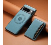 EUCAGR 2 In 1 Luxury Business Magnetic m=Magsafe Leather Phone Case For Google Pixel 9 8 7 6 Pro Holder Cover For Pixel 8A 7A 6A