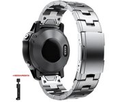 26mm 22mm Quickfit Titanium Strap For Garmin Fenix 6/6X/6XPro/7/7X/5/5X/5XPlus/3 Metal Release Watch Band For Forerunner 945 935