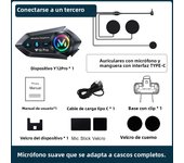 Y10/Y12Pro/Y21 Helmet Bluetooth Earphones Waterproof Noise Reduction Motorcycle Earphones Soft Mac Helmet Earphones