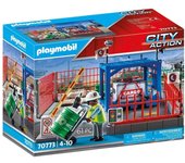 Playmobil Depósito de Carga con Valla y Barrera - Funciónal