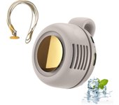 Mini ventilador portátil silencioso sin aspas con clip, ventilador eléctrico con clip para camisa y cintura, ventilador de cuello manos libres de 3 velocidades, ideal para exteriores, viajes y oficina (blanco-a)