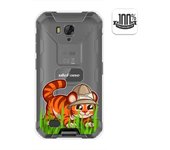 Tumundosmartphone Funda Gel Transparente para Ulefone Armor X6 diseño Tigre Dibujos