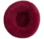 Cama para Gatos, Cojín Suave, Lavable Suave para Gatos Perros (Borgoña, 80 cm), Sunny