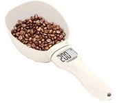 Cuchara electrónica para medir alimentos, pala para agua para mascotas, báscula de cocina, pantalla LED extraíble portátil, alimentación para perros