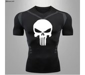 Men's Shirt Gym Workout Fitness Compression Shirts Rash Guard Short Sleeve Undershirts Baselayer Athletic Tshirt Tees Tops Mens