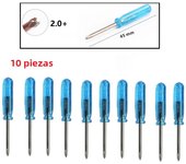 10Pcs Small Screwdriver Set Handle Set 1.5/2.0/3.0mm Slotted Cross Screwdriver Kits For X-Box Laptop Mobile Phone Repair Tool