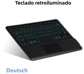 HUWEI For iPad Phone Keyboard Backlight Wireless Keyboard Bluetooth for Samsung Huawei iPad Surface Lenovo 12.3-12.9 inch Tablet