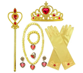 2024 Cosplay Belle Princess Dress Girls Dresses For Beauty and the beast Kids Party Clothing Magic stick crown Children Costume