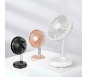 Ventilador pequeño retráctil de escritorio para oficina, estudiantes, hogar, dormitorio, silencioso, portátil, mini ventilador eléctrico de escritorio de mano