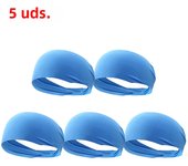 10-1PCS Sports Sweatband Breathable Sweat Absorbent Headband Soft Smooth Outdoor Sport Yoga Headband Hair Head Band